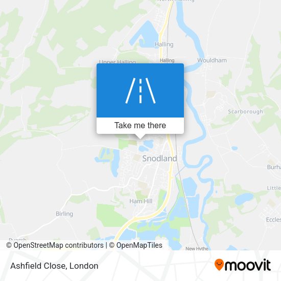Ashfield Close map
