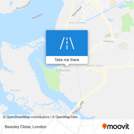 Beasley Close map