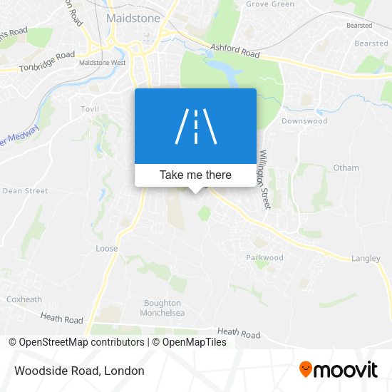 Woodside Road map