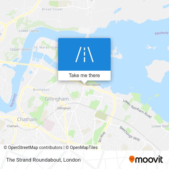 The Strand Roundabout map