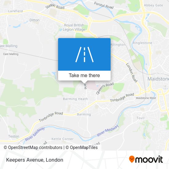 Keepers Avenue map