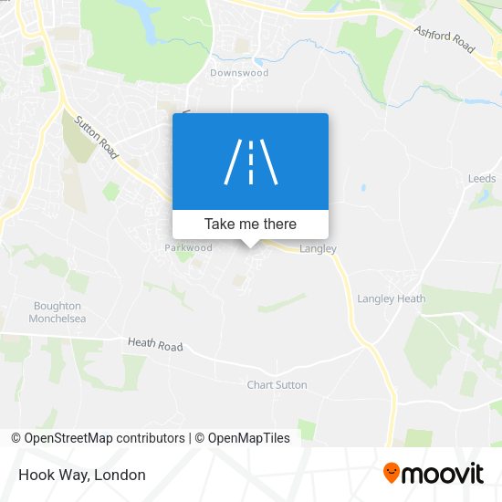 Hook Way map