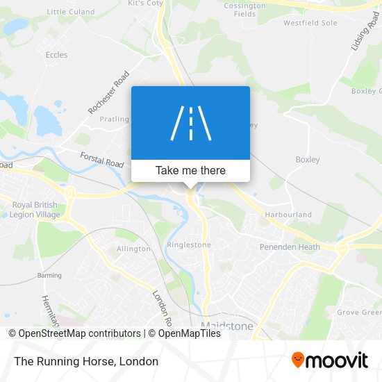 The Running Horse map