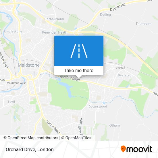 Orchard Drive map