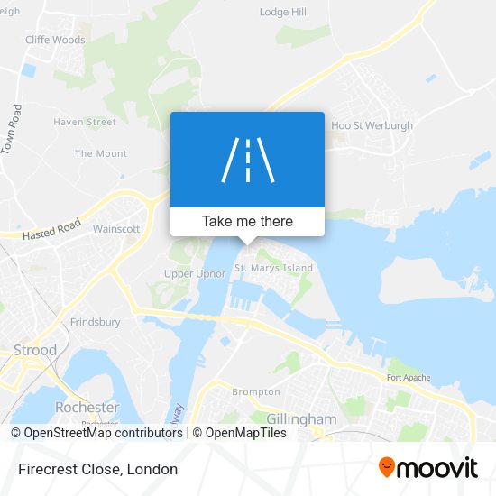Firecrest Close map