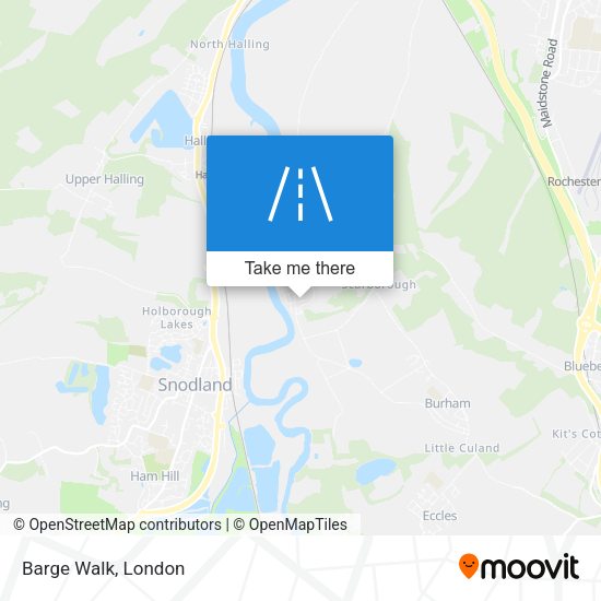 Barge Walk map