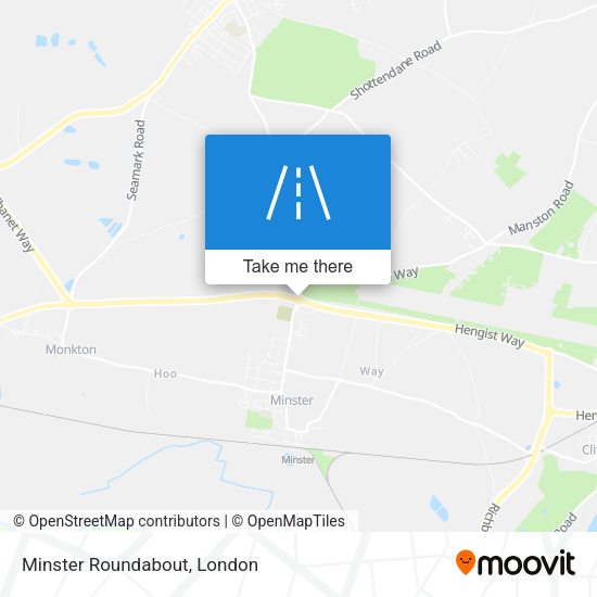 Minster Roundabout map