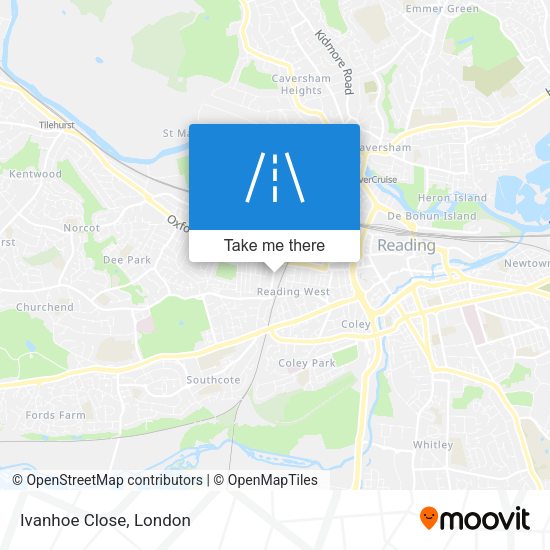 Ivanhoe Close map