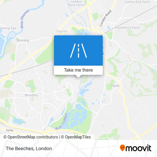 The Beeches map