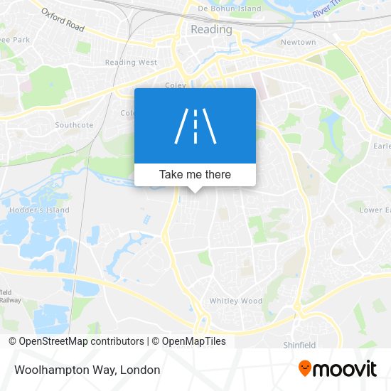 Woolhampton Way map
