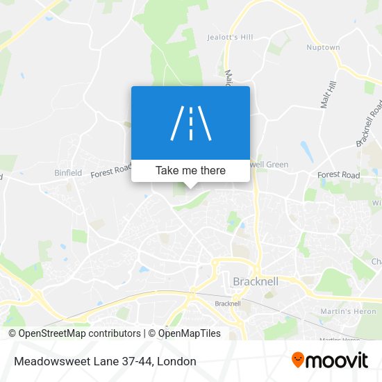 Meadowsweet Lane 37-44 map
