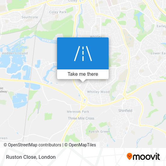 Ruston Close map