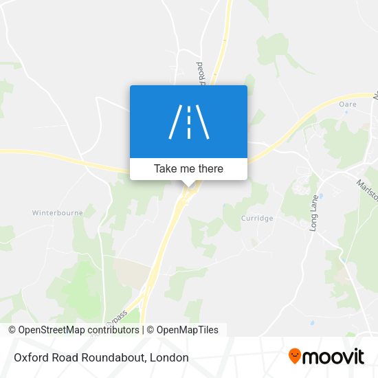 Oxford Road Roundabout map