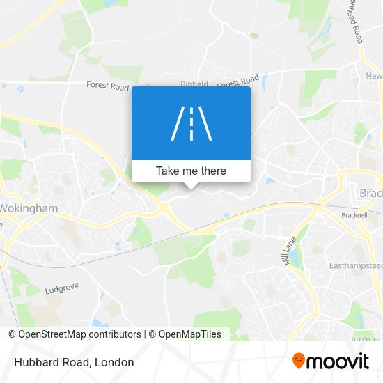 Hubbard Road map