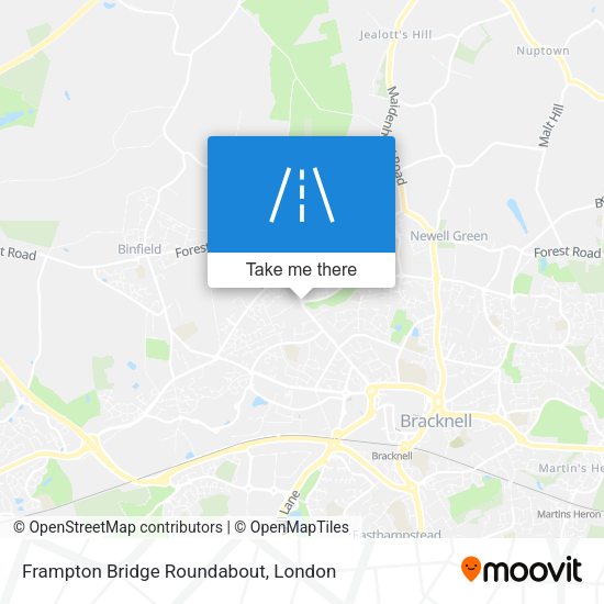 Frampton Bridge Roundabout map