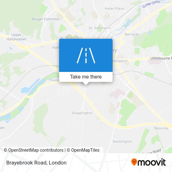 Brayebrook Road map