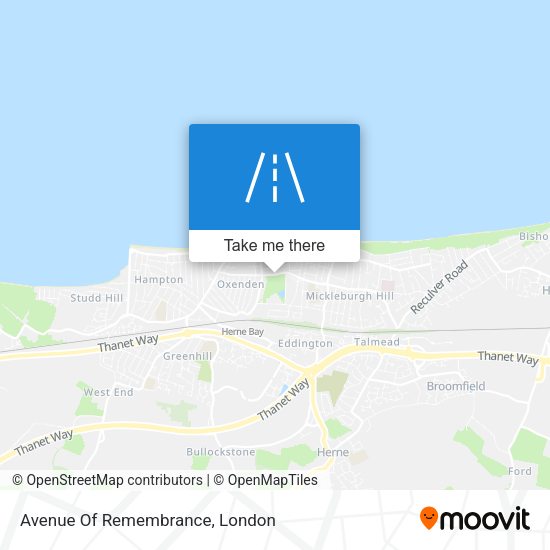 Avenue Of Remembrance map