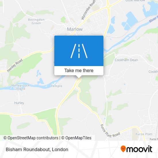 Bisham Roundabout map