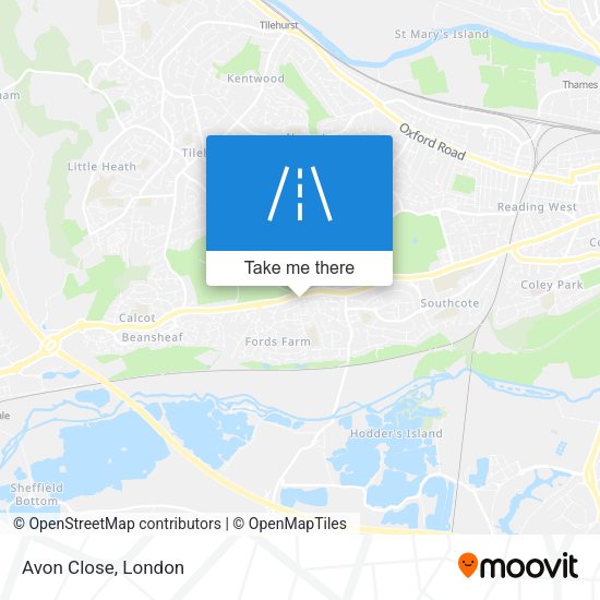 Avon Close map