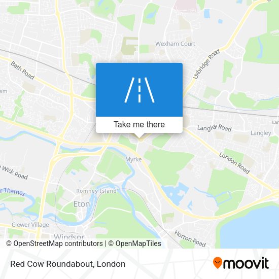 Red Cow Roundabout map