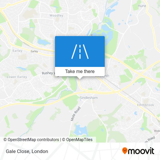 Gale Close map