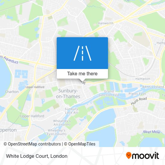 White Lodge Court map