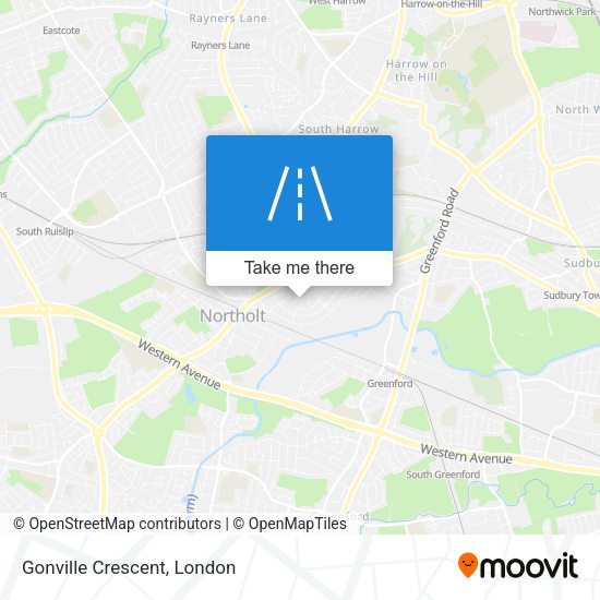 Gonville Crescent map