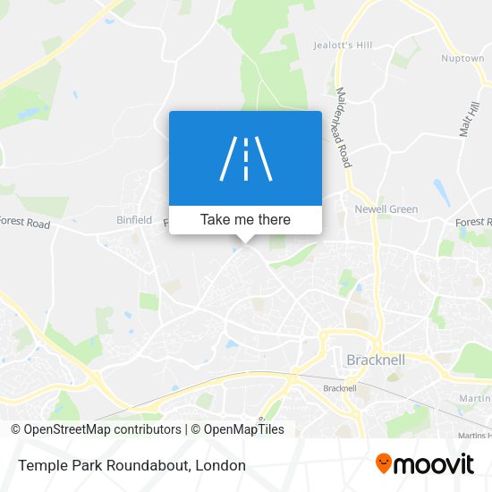 Temple Park Roundabout map
