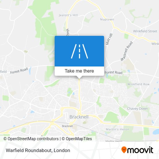 Warfield Roundabout map