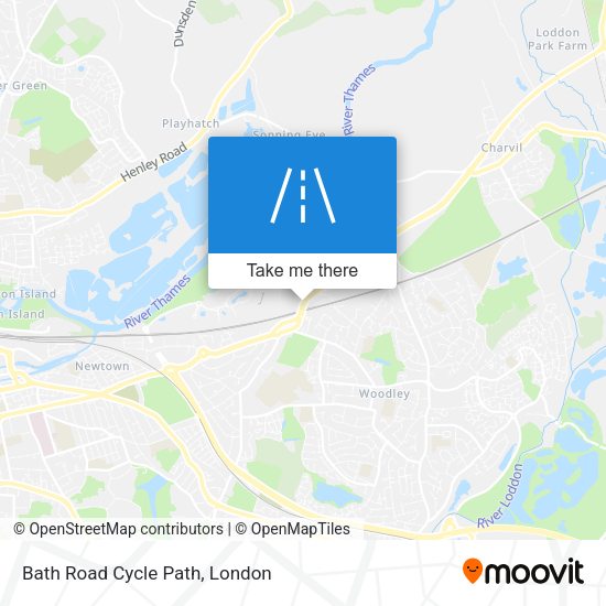 Bath Road Cycle Path map