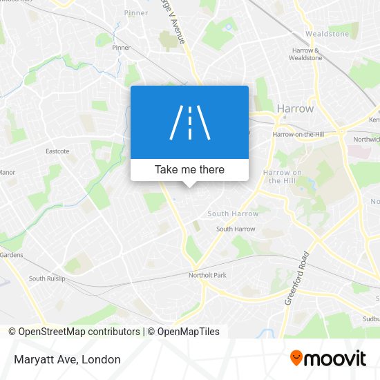 Maryatt Ave map