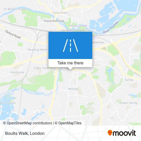Boults Walk map