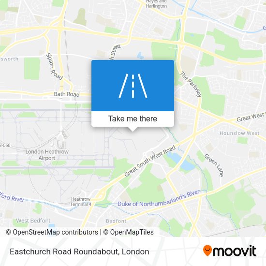 Eastchurch Road Roundabout map