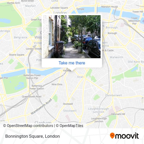 Bonnington Square map