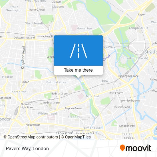 Pavers Way map