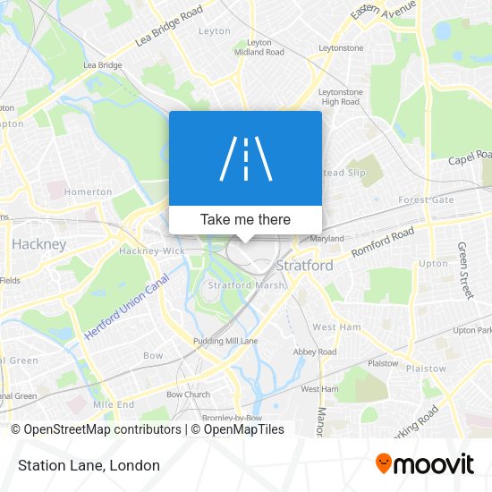 Station Lane map
