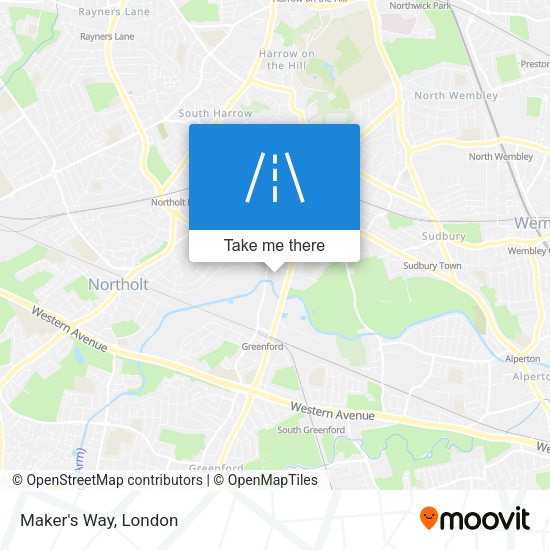 Maker's Way map