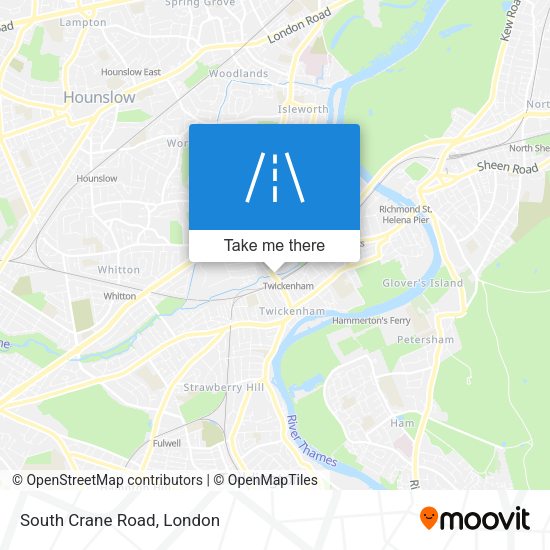 South Crane Road map