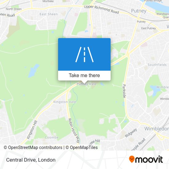 Central Drive map
