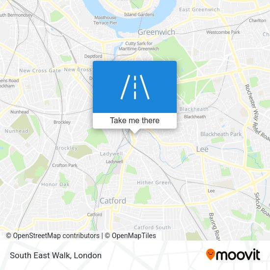 South East Walk map