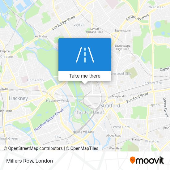 Millers Row map