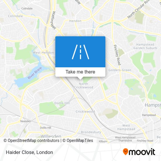 Haider Close map