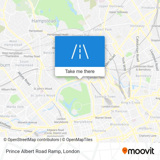 Prince Albert Road Ramp map