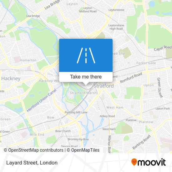 Layard Street map