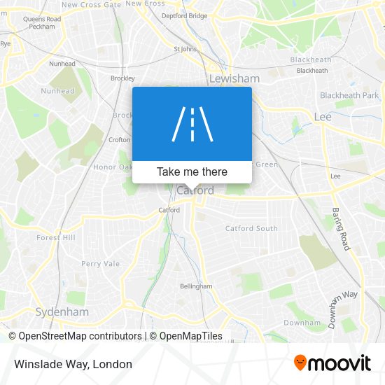 Winslade Way map