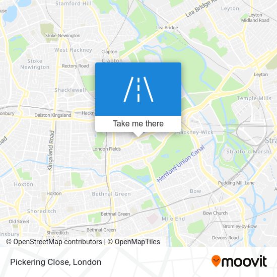 Pickering Close map