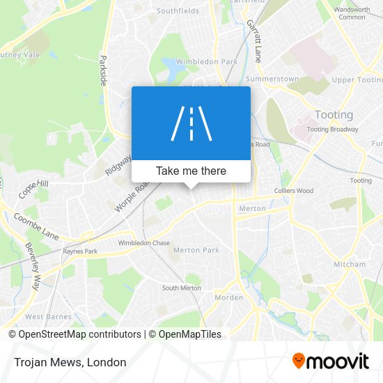 Trojan Mews map