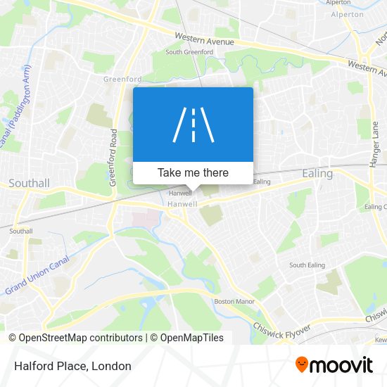 Halford Place map