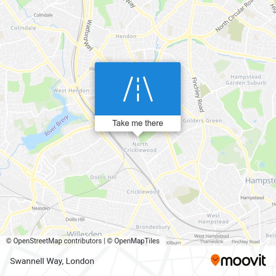 Swannell Way map