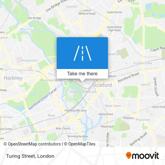 Turing Street map